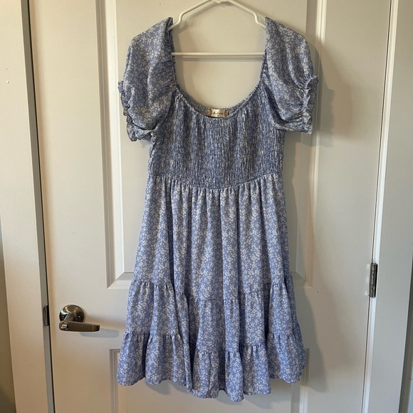 Altar'd State Dresses & Skirts - Altar’d State Blue Floral Flowy Sundress